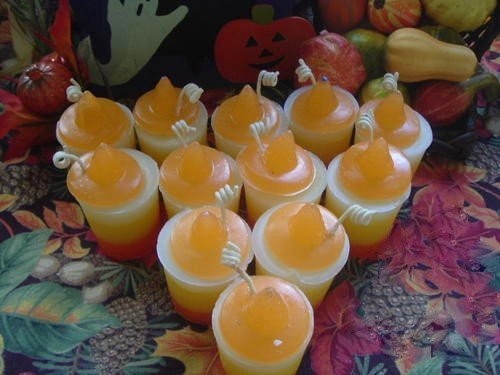 Candy corn votive - corn,
